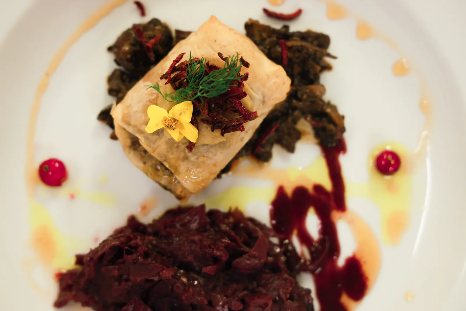 A composed terrine course